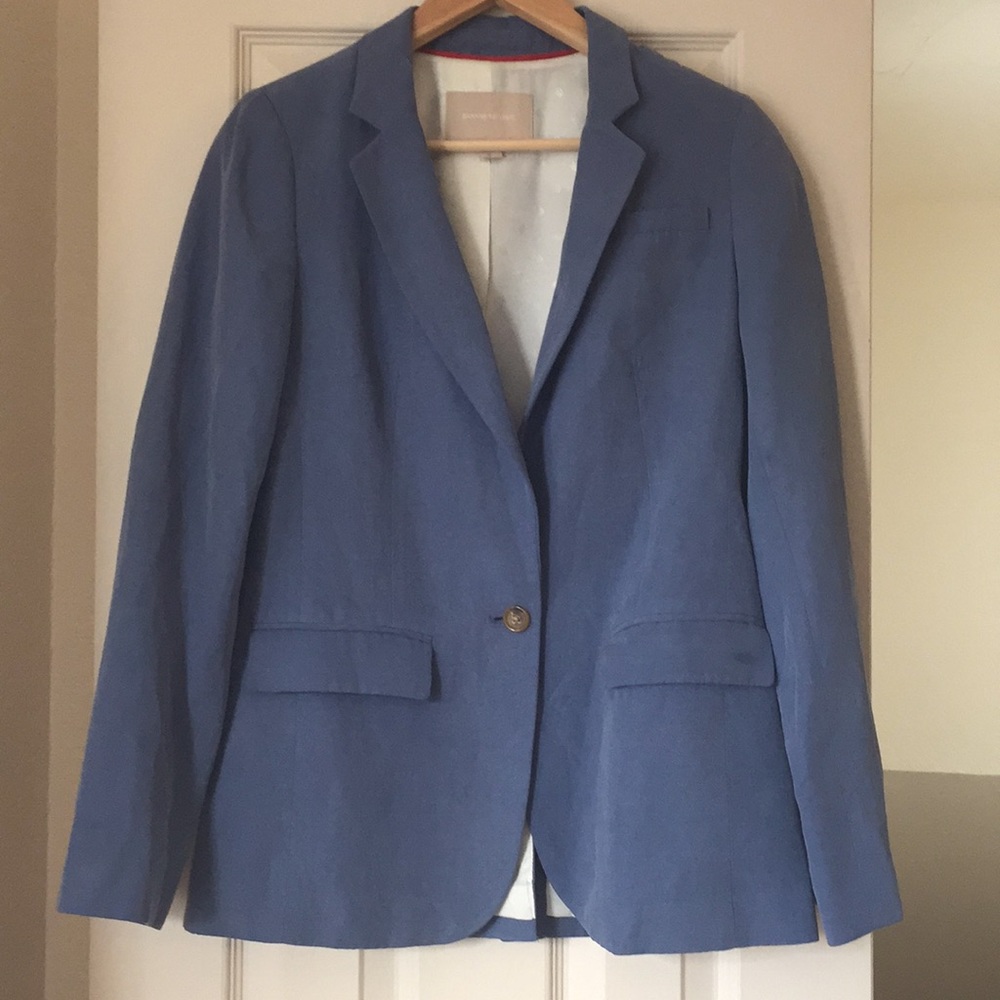 Banana Republic Silk Linen blend Blazer